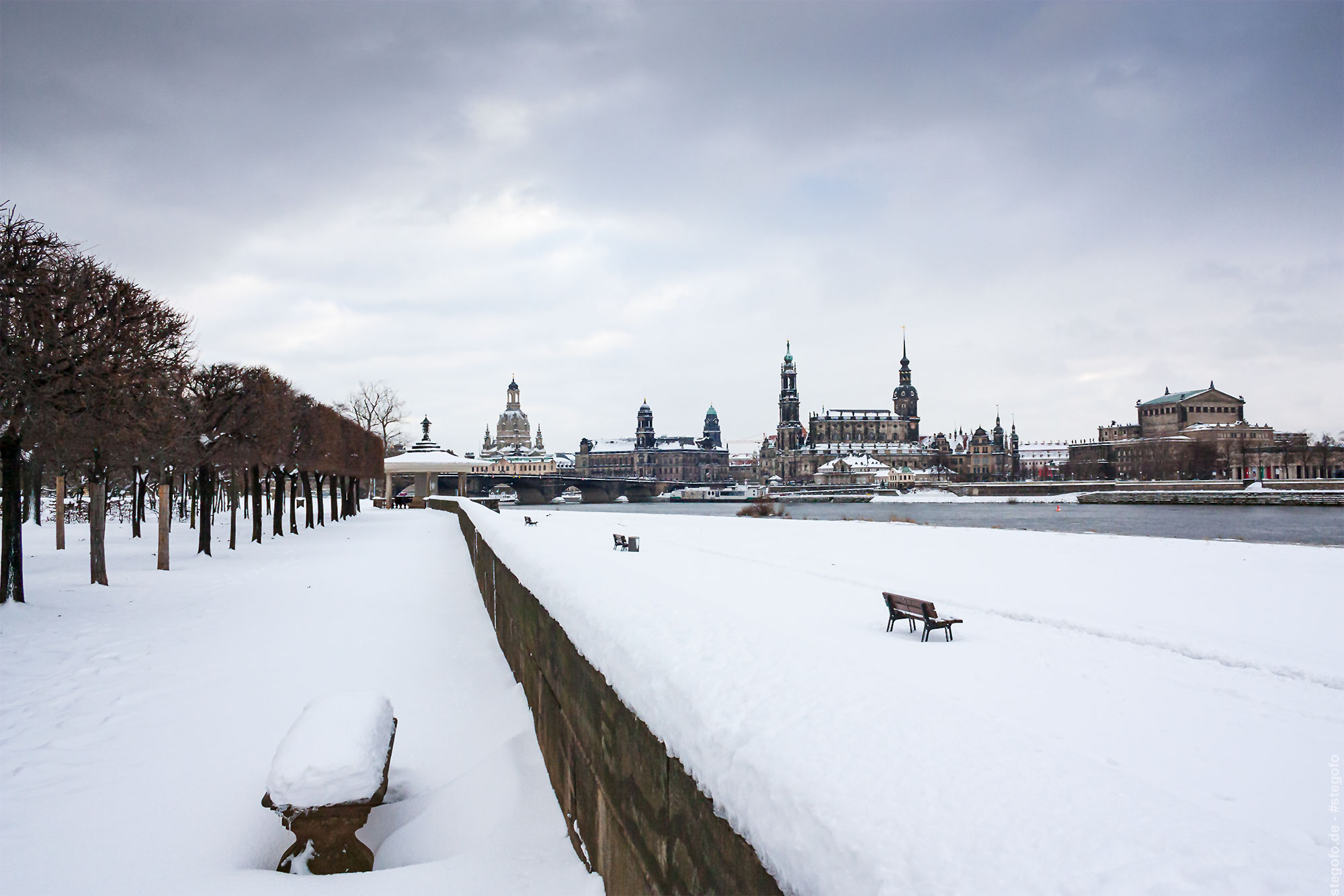 Dresden im Schnee