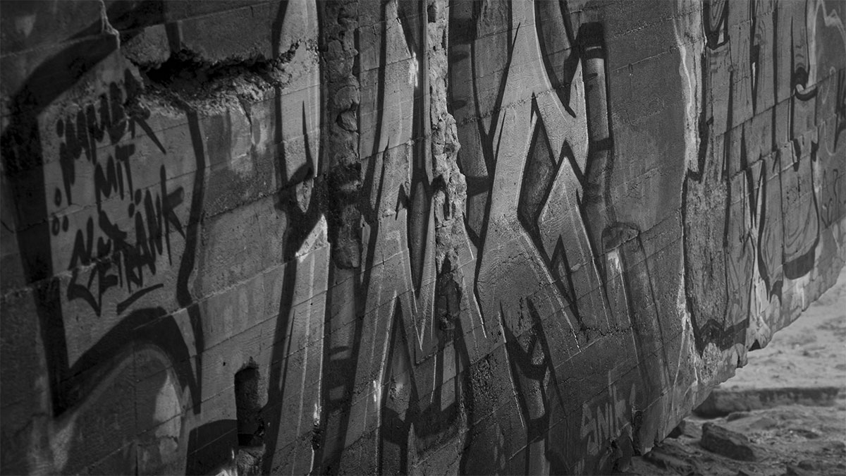 Graffiti in den Dünen - Bork Havn (03.2023)