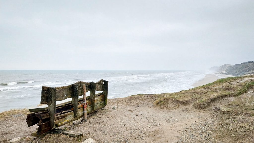Die alte Bank an der Nordsee - Nordjütland (03.2024)