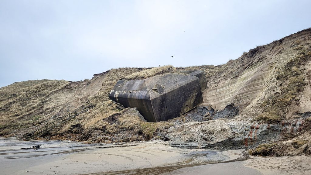 Der gefallene Bunker - Nordjütland (03.2024)