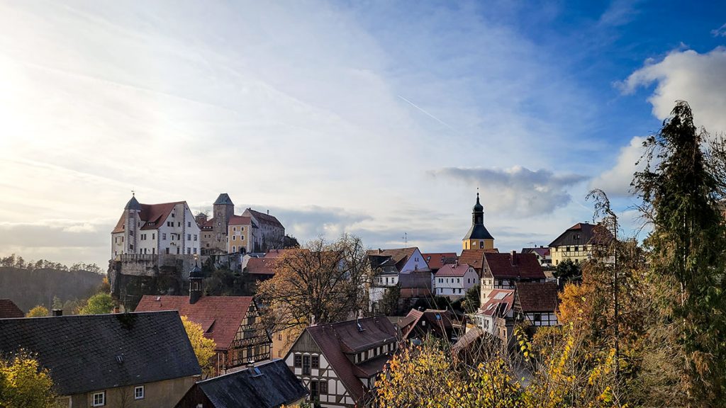 Der Blick auf Hohenstein