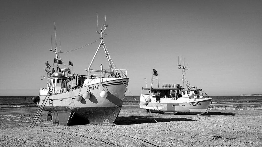 Die Fischkutter am Strand – Løkken (03.2025)