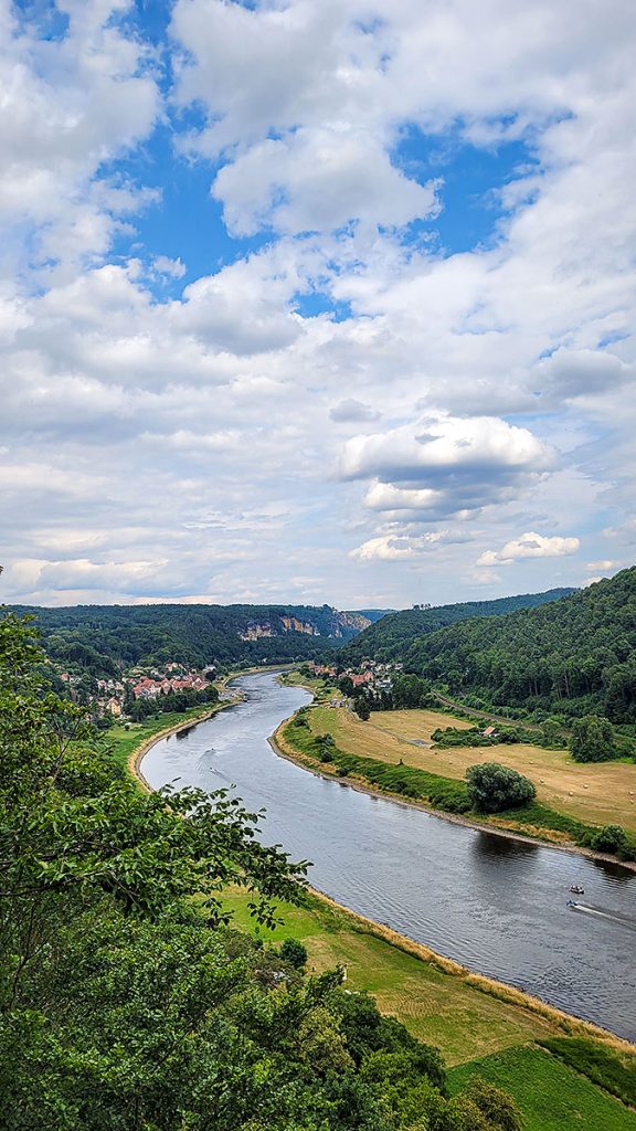 Der Blick in das Elbtal