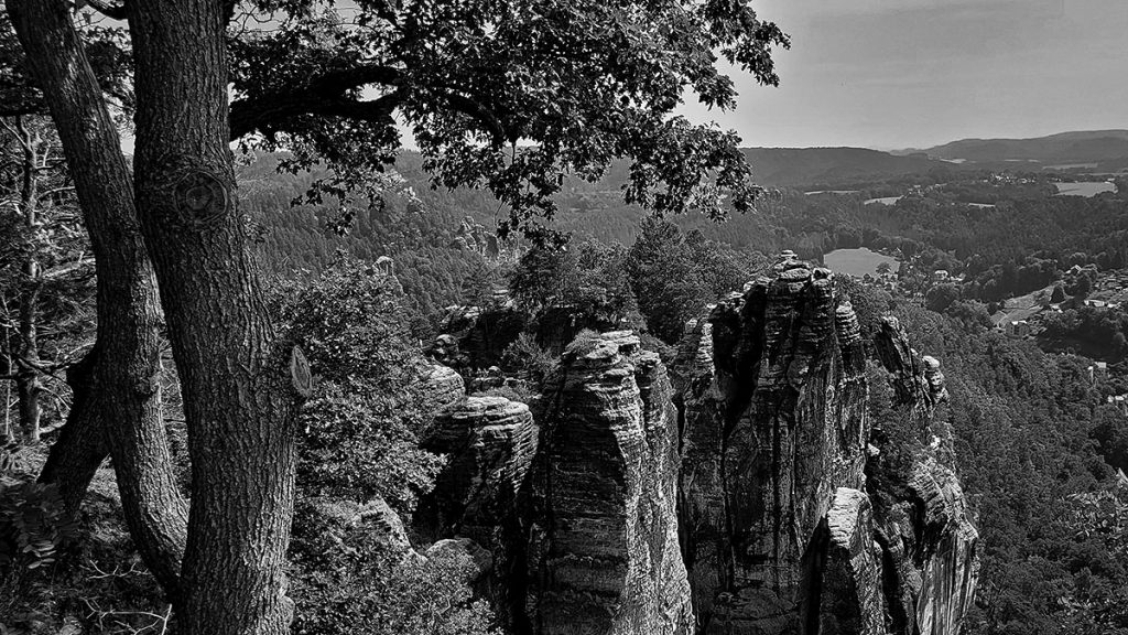 Der Ausblick von der Bastei - Sächsische Schweiz (17.08.2023)