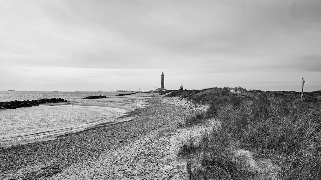 Der Blick auf den Skagen Fyr (Det Grå Fyr) - Løkken (03.2026)