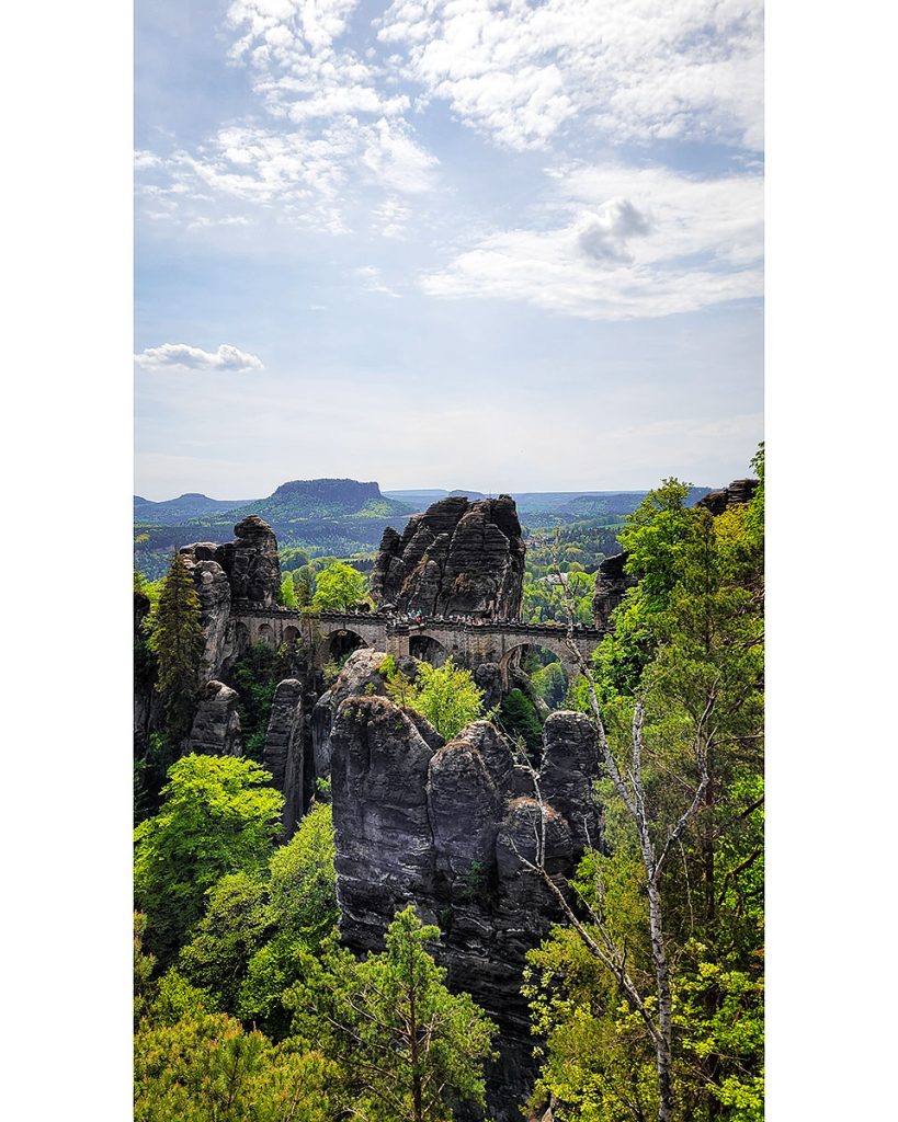 Die Basteibrücke in der sächsischen Schweiz - Bastei (04.05.2026)