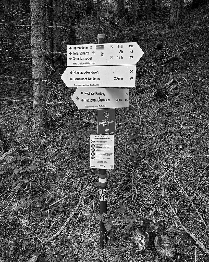 Wegweiser Harbachalm - Großarl (09.2026)